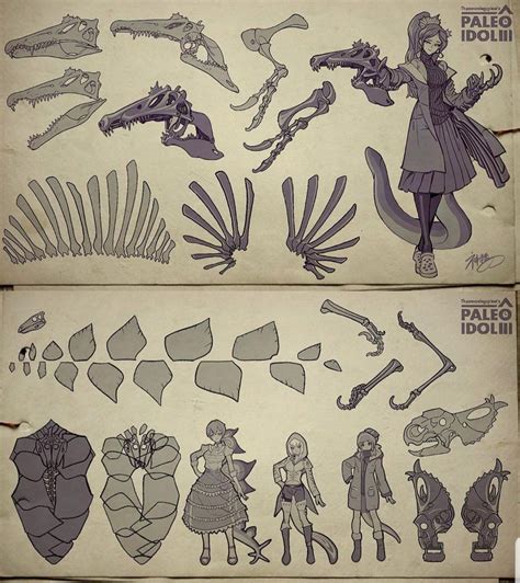 Paleo Idols weapons and gear by theamazingspino : .